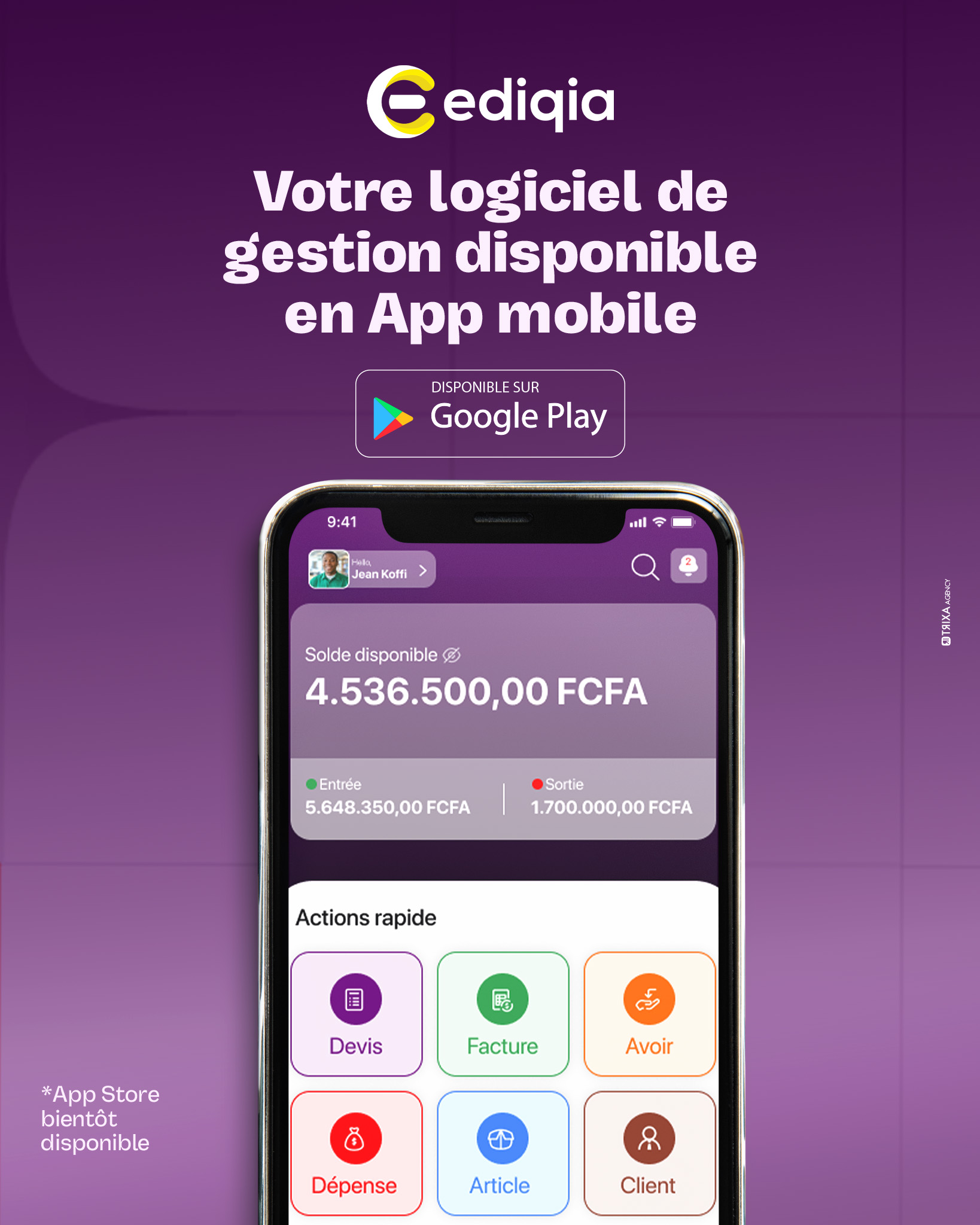 Affiche Publicitaire - Ediqia