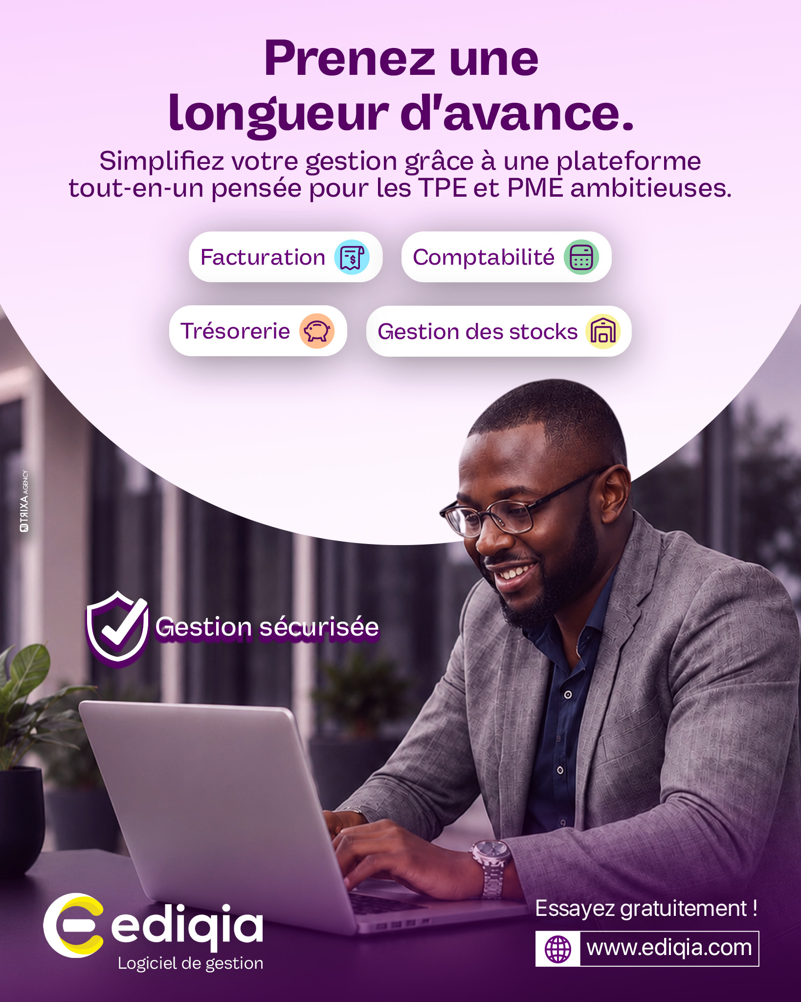 Affiche Publicitaire - Ediqia
