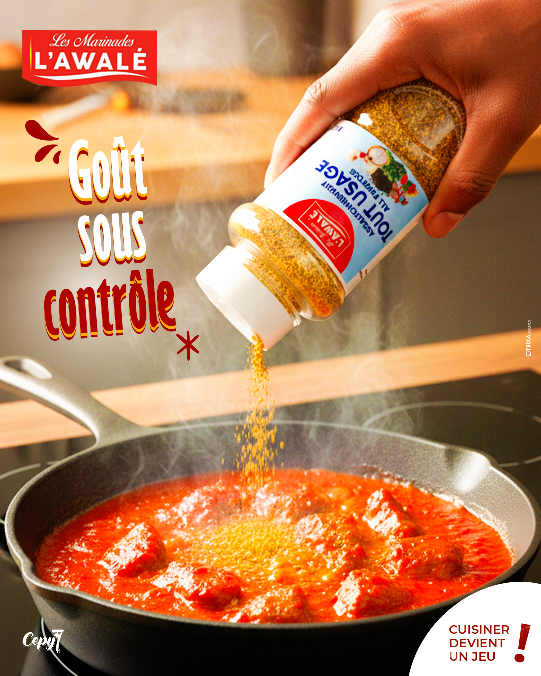 Campagne Publicitaire & Social Media - Les Marinades L'Awalé (CEPY7)