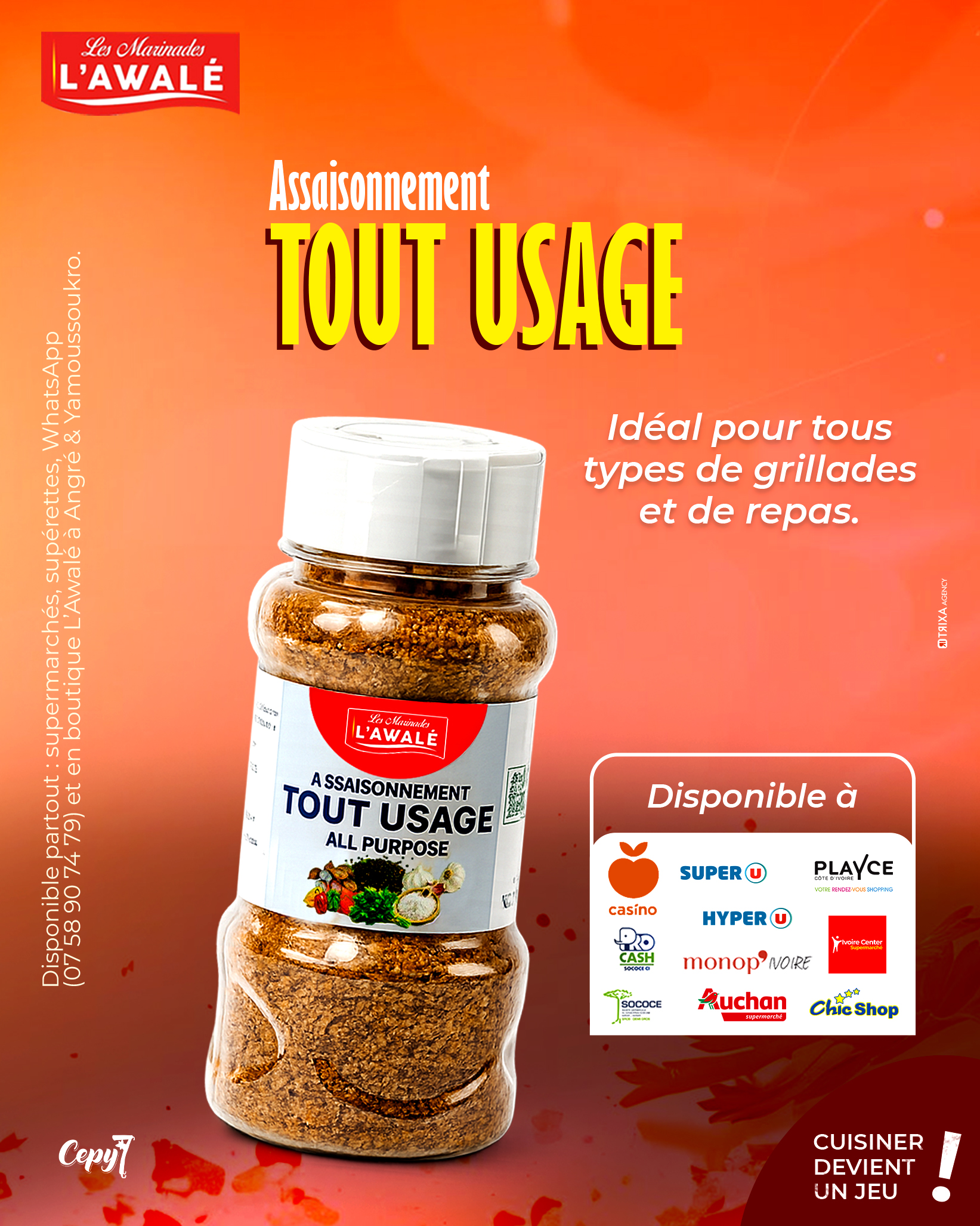 Campagne Publicitaire & Social Media - Les Marinades L'Awalé (CEPY7)